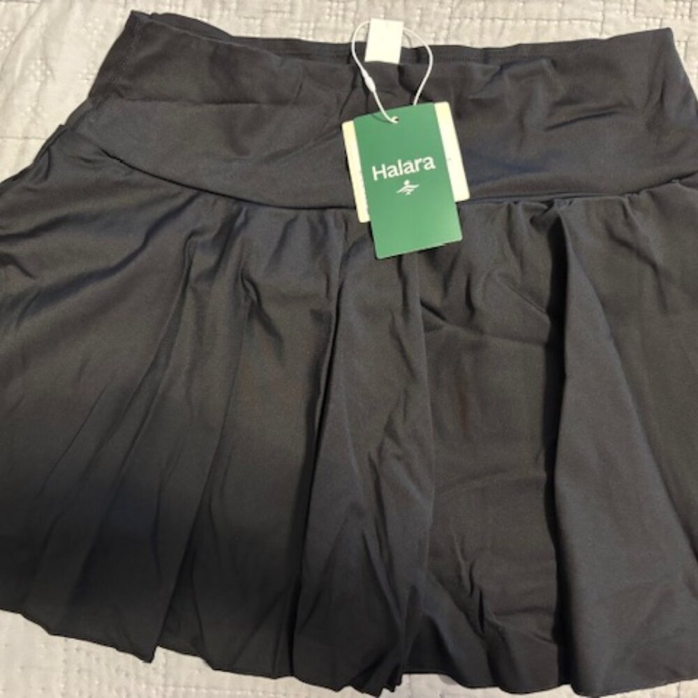 Halara Black Skort